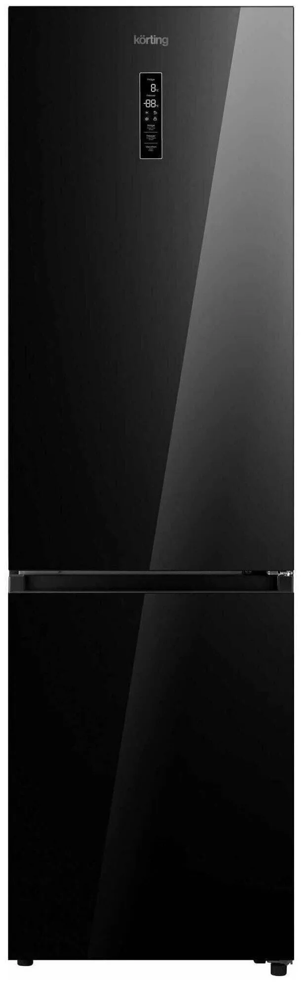 Холодильник Korting KNFC 62029 GN RU, черный